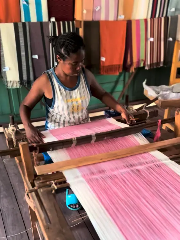 Silk weaving project